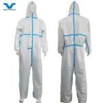 Waterproof VASTPROTECT-609 Hooded White Microporous Coverall for Industrial