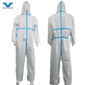Quality Ankle Style CE Type4/5/6 Microporous Coveralls Breathable Durable Protective Clothing wholesale