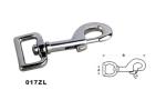 Zinc Alloy Diecasting Swivel Eye Bolt Snap Hook Carabiner Square Type