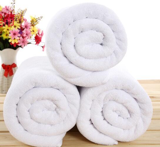 Extra big bath towel as 80*180cm, 800g white plain terry hotel towel for