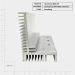 OEM Sandblasting Aluminum Die Casting Hardware Motorcycle Radiator Parts