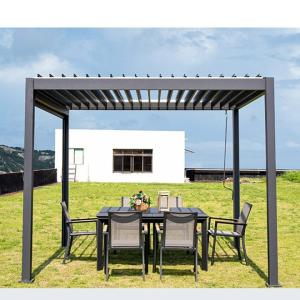 Quality Backyard Aluminum Gazebo Villa Garden Leisure Shade Gazebo With Metal Roof wholesale