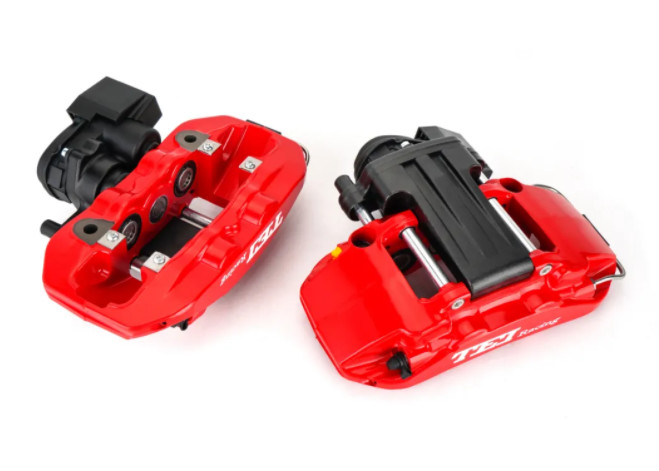 Audi Big Brake Kit Integrated Electronic Parking Brake For Rear Wheel 4 Piston Caliper For A4L