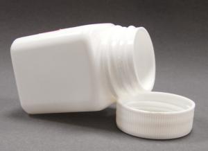 Quality Plastic Square Bottle 60ml PE Wide Mouth Medicine Bottle Plastic Health Care Product Bottle wholesale