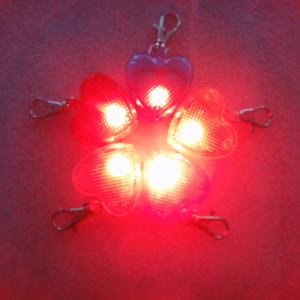 Quality heart shape led pet in tag wholesale