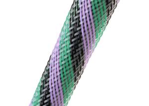 Quality Polyester Zipper Cable Sleeve Braided Wrap For Industrial Machinery wholesale