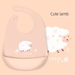 Purple Children'S Clothing Accessories Silicone Waterproof Feeding Bibs For