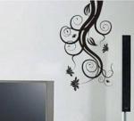 Personalised PVC Decoration Flower Vine Tree Wall Sticker F003