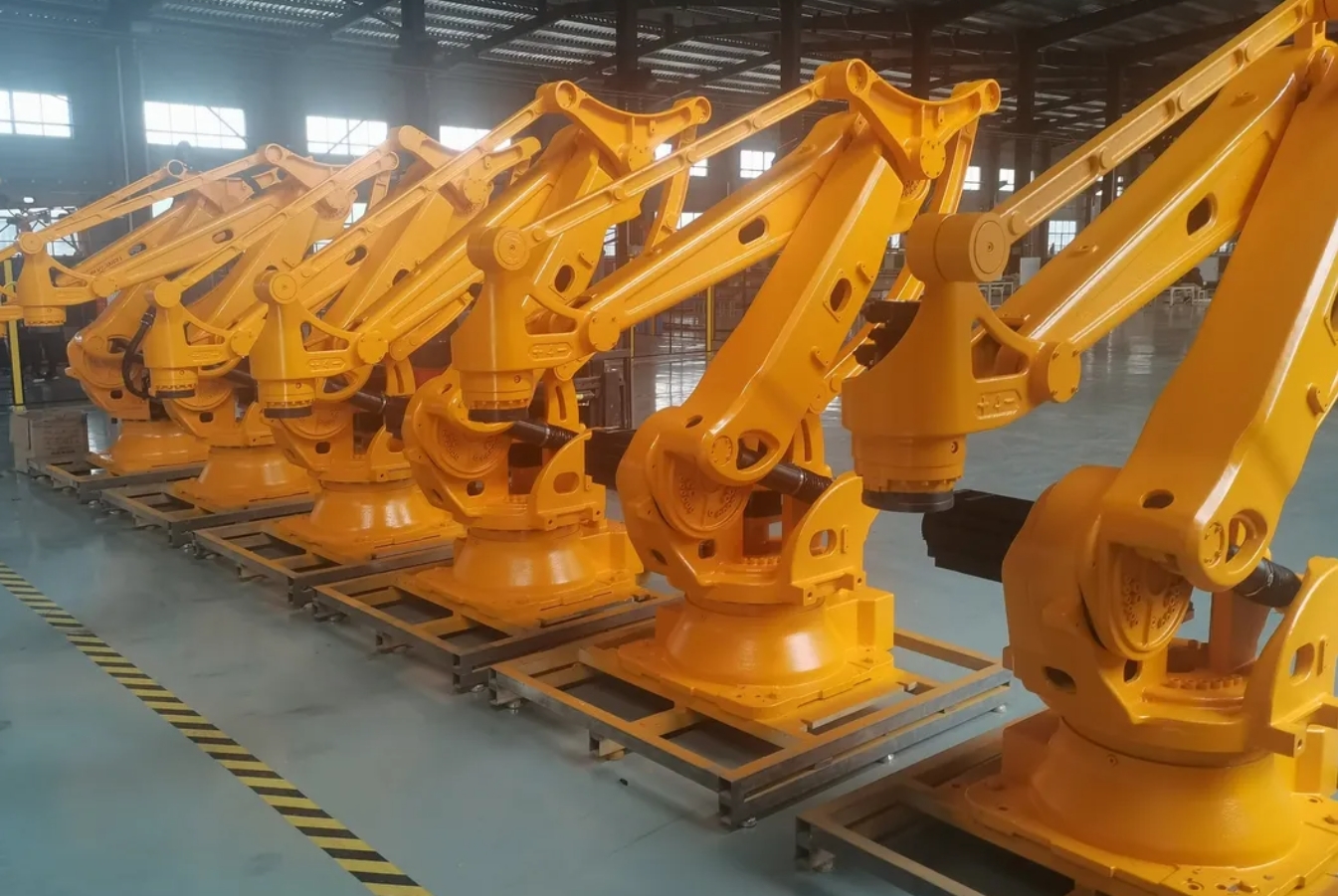 360 Rotation Automatic Palletizer 220kg Load Palletizing Robot