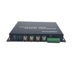 HD-CVI / AHD / TVI Fiber Video Converter 4 Channel Fiber Optic Single Mode /