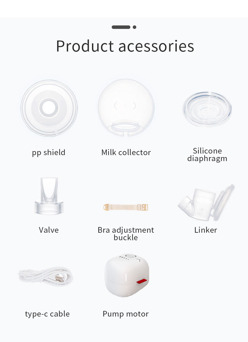 5 Levels Adjustment Electric Baby Milk Feeding Pump Hands-Free Variable Flow Velocity