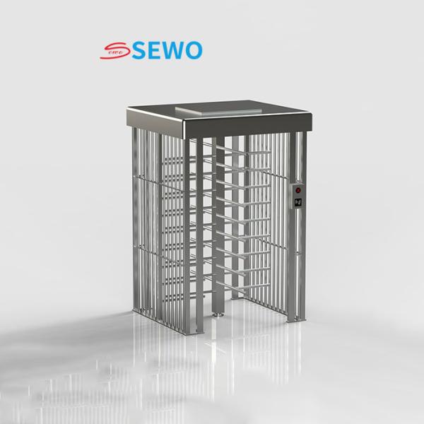 Semi Automatic Full Height Turnstiles Gates Pedestrian Barrier Gate Access