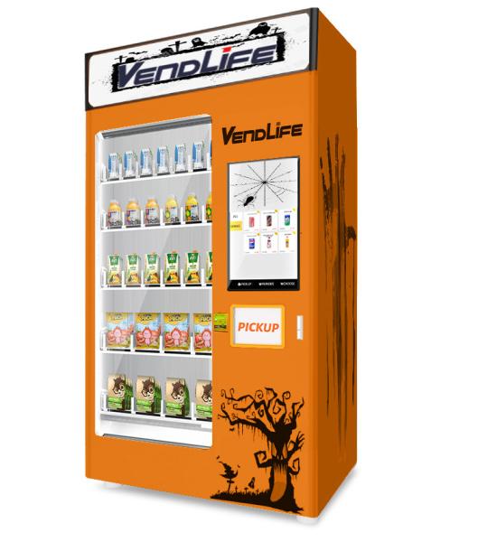 Cheap Fresh Egg Fruit Salad Elevator Vending Machine With 23.6 Inches Screen for sale