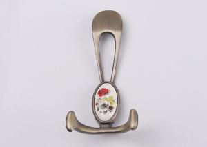 Quality European Style Ceramic Clothes Hanger Hooks Wall Mounted Furniture Hardware wholesale