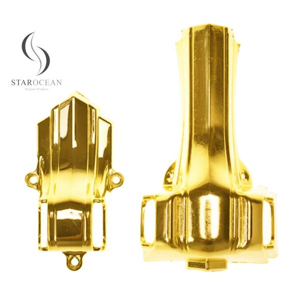 Gold Plastic Die-Cast Coffin Accessories, Metalized Coating Of Coffin Parts 10#