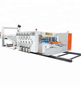 Quality 4 Colors Flexo Cardboard Printing Slotting Rotary Die Cutting Machine wholesale