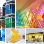 Industrial Blue EVA Laminated Glass for Solid Structure Decorative in Kitchen