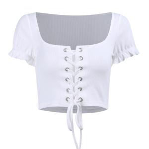 Quality Skinny Navel Multi - Color U Collar Corns With Cardigan Blouse Women wholesale