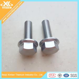 Quality Inch Gr5 DIN6921 5/16 unc titanium hex flange bolts wholesale