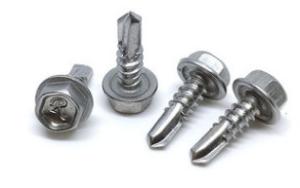 Quality Heat Treatment C1022 Steel Chipboard Wood Screws Self Drilling DIN7504K With EPDM Washer wholesale