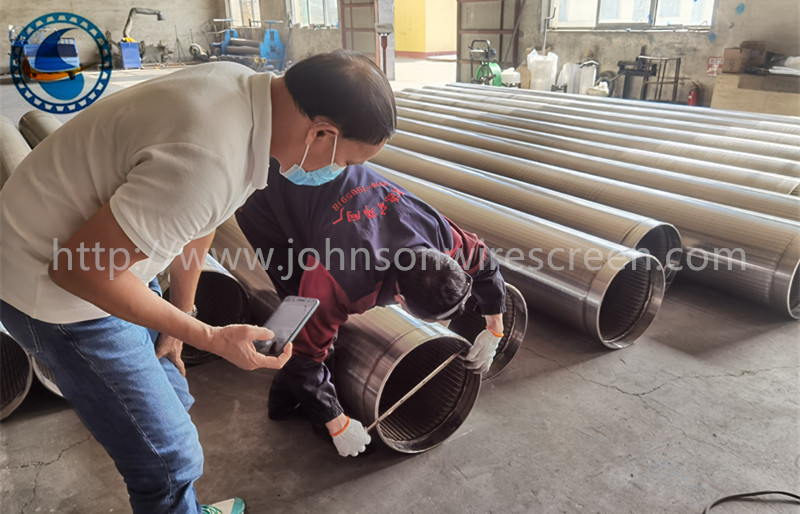 202 Stainless Steel 6-5/8" Vee Wire Screen Johnson Type Continuous Slot