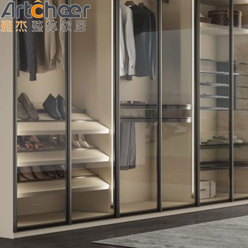 Aluminium Profile Walk In Wardrobe Closet The Ideal Choice for Modern Bedroom Furniture Design