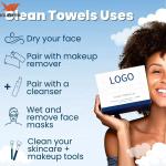100% organic cotton soft face hand cleansing wipes