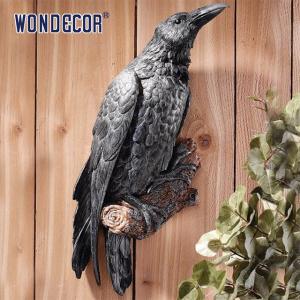 Quality Weatherproof Crow Bird Metal Wall Art Smooth Texture wholesale