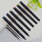 Gel pen,Promotional gel-ink pen with cap,black rubber gel-ink pen,