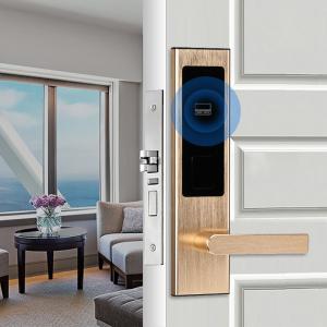 Quality Noise Proof Hotel Smart Locks Half Auto Intelligent Smart Home Door Handle Lock wholesale