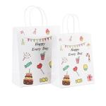 Recycled Retail Food Kraft Paper Snack Bags Packaging OEM