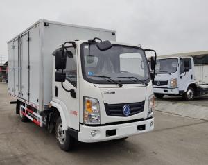Quality Dongfeng 4x2 Electric Van Cargo Truck 4000x2050x2000 mm Cummins Manual Euro 5 Cylinders 4 wholesale