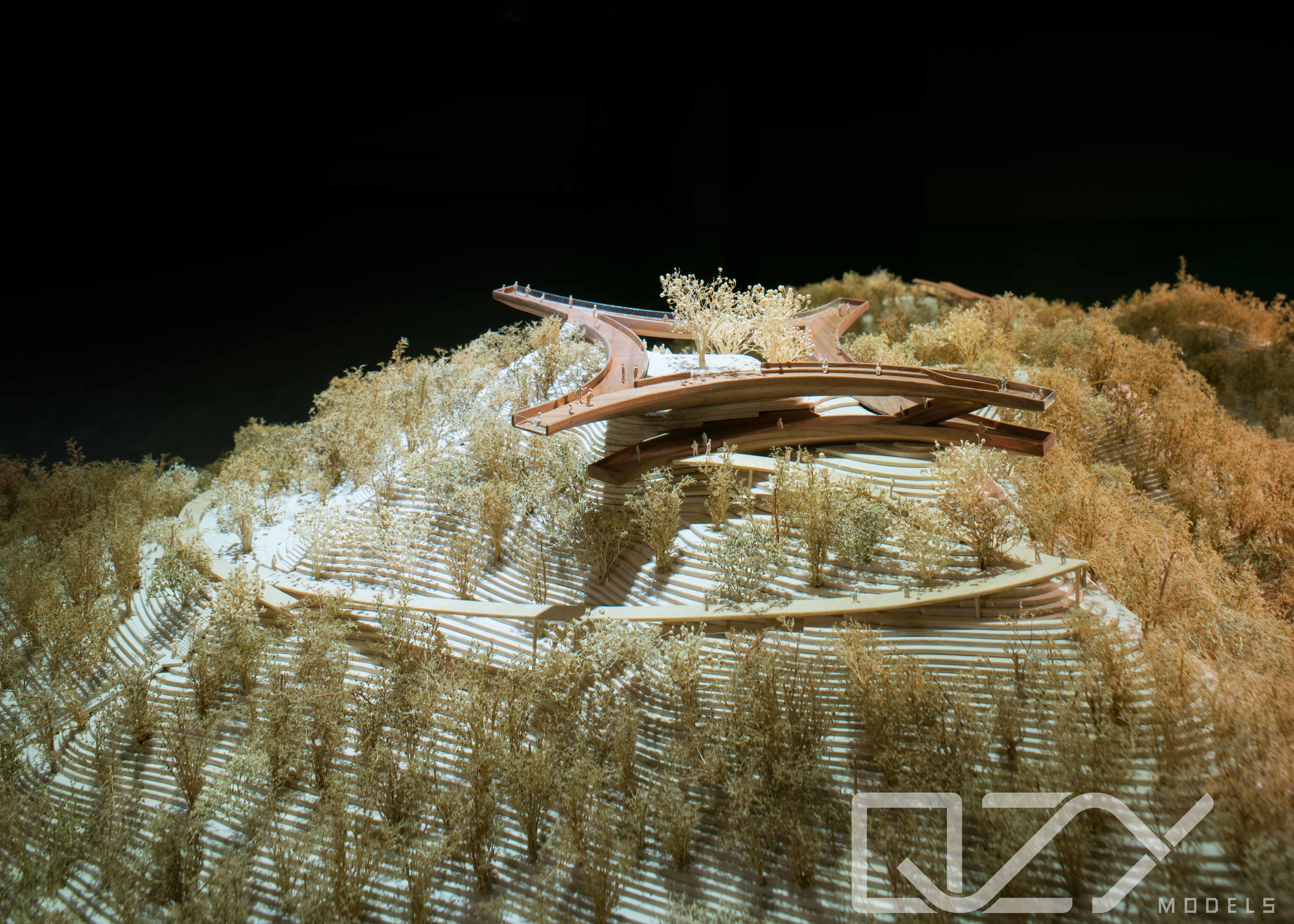 Handcraft Scale Architectural Landscape Model Tanglang Mountain Park