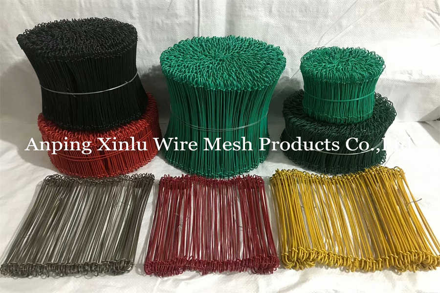 Bundle or Roll Packaging Double Loop Tie Wire Building Binding18 Gauge Black Annealed 0.7mm Rebar Tie Wire Loops