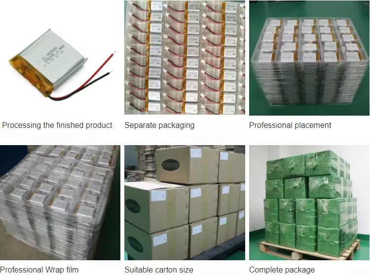 3.7V 500mAh Custom Rechargeable Polymer Lithium Battery 552338 for 3C Digital Products