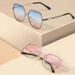 Driving Polygon Frame Sunglasses Scratch Resistant , Anti Glare Sunglasses OEM