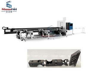Quality Long Materials Semi Laser Cutting Machine 2000W SNW-130-2000-10000 wholesale