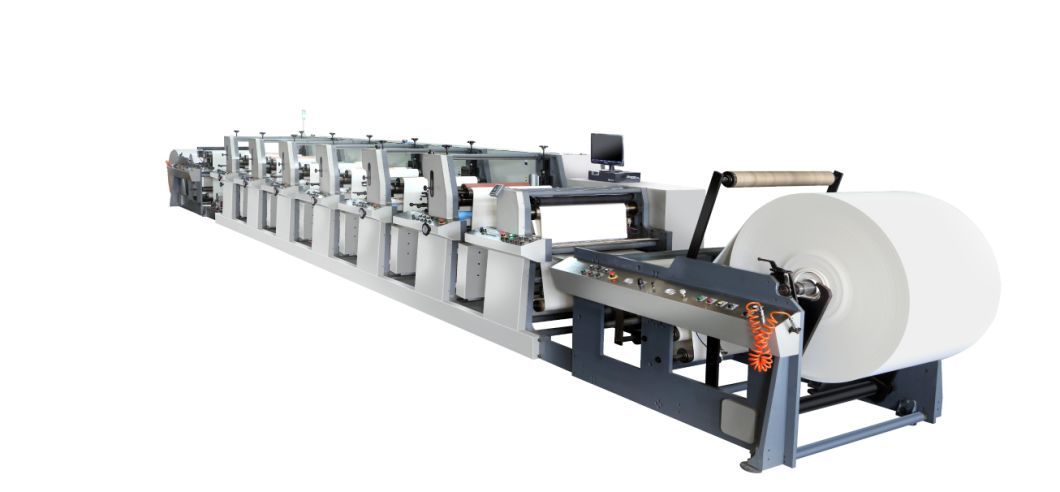 Flexography Color Paper Cup Printing Machine with Muti-Colors 2/3/4/5/6