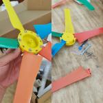 Garden Yard Rainbow Windmills Wind Turbine Weather Vane Spinner Power Generator