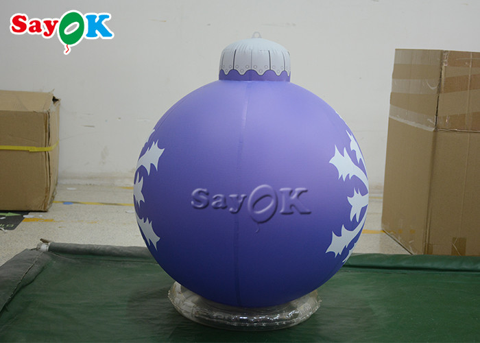 Custom 3m 10ft Garden Xmas Decorated Inflatable Ball For Holiday
