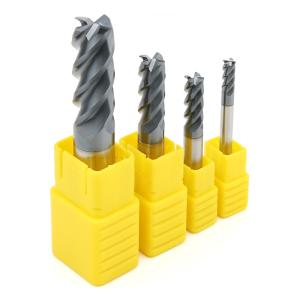 Quality 60 Degrees Carbide Flat End Mill Coated HRC60 Steel Milling Cutter wholesale