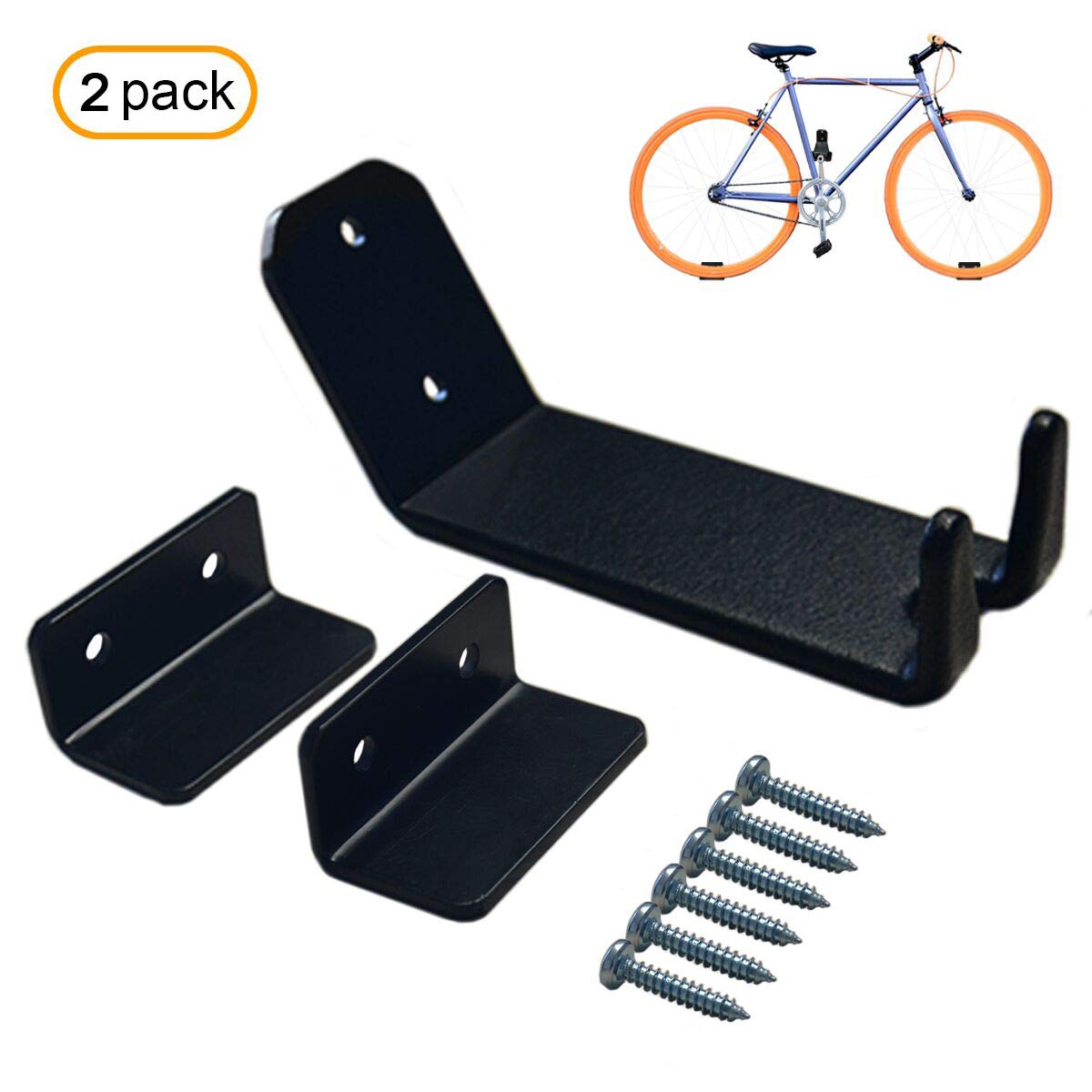 Universal Wall Mount for Bicycle Rear Carrier Bike Roof Rack Catcher in Garage and Cellar