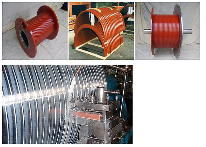 LBS 640mm Diameter Grooved Drum Sleeves For 10 Ton Electric Winch