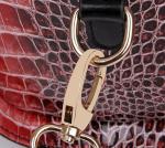 2016 new European and American fashion handbags serpentine Messenger bright skin