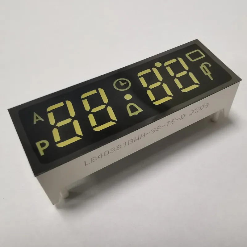 Ultra Bright White 7 Segment Common Cathode LED Display 4 Digit for Built-in Oven Timer