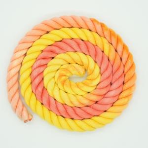 Quality 13mm Three Strand Cotton Rope Twisted Mixed Color Dog Leash Climbing Rope wholesale
