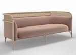 Modern Design Restaurant Bench Seating With Wooden / Steel Skeleton