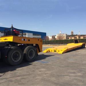 Quality Lowboy 2 Fuwa Axle CIMC 50T Removable Gooseneck Trailer wholesale