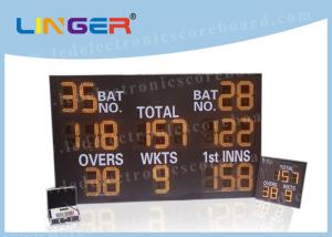 Quality Iron / Steel Frame LED Cricket Scoreboard Remote Control 12 Inch 300mm Digit Height wholesale