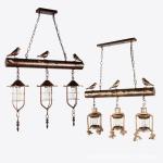 American Vintage Bird Chandelier Industrial Style Restaurant Kitchen Lamp(WH-VP